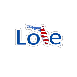 Love Florida and the USA Patriotic Die Cut Stickers