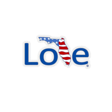 Load image into Gallery viewer, Love Florida and the USA Patriotic Die Cut Stickers