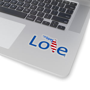 Love Florida and the USA Patriotic Die Cut Stickers