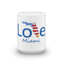 Load image into Gallery viewer, Love Miami, Florida, and the USA coffee mug