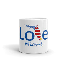 Load image into Gallery viewer, Love Miami, Florida, and the USA coffee mug