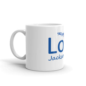 Love Jacksonville, Florida, and the USA coffee mug