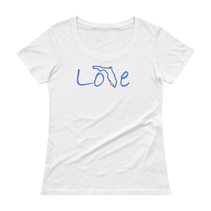 Ladies' Script Love Florida Scoopneck T-Shirt