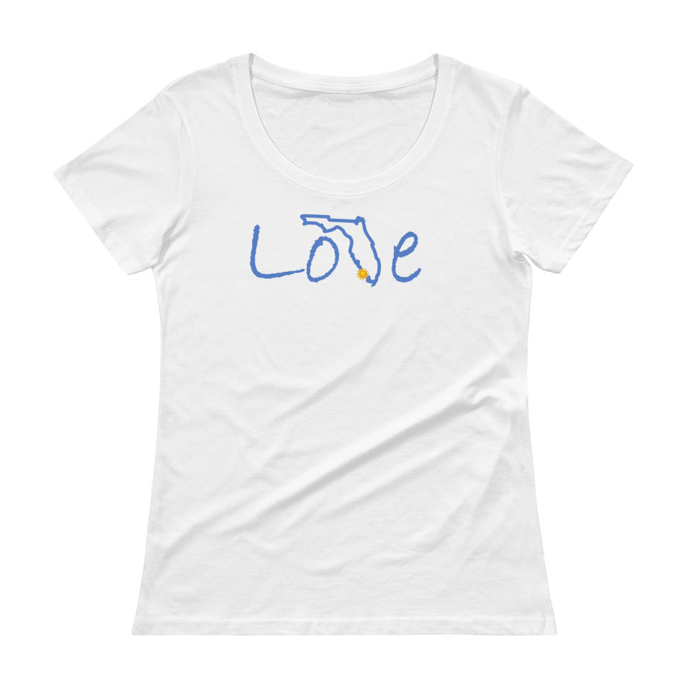 Ladies' Script Love Florida Scoopneck T-Shirt