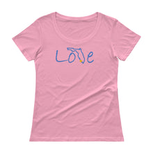 Load image into Gallery viewer, Ladies&#39; Script Love Florida Scoopneck T-Shirt