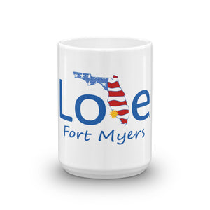 Love Fort Myers, Florida and the USA coffee mug