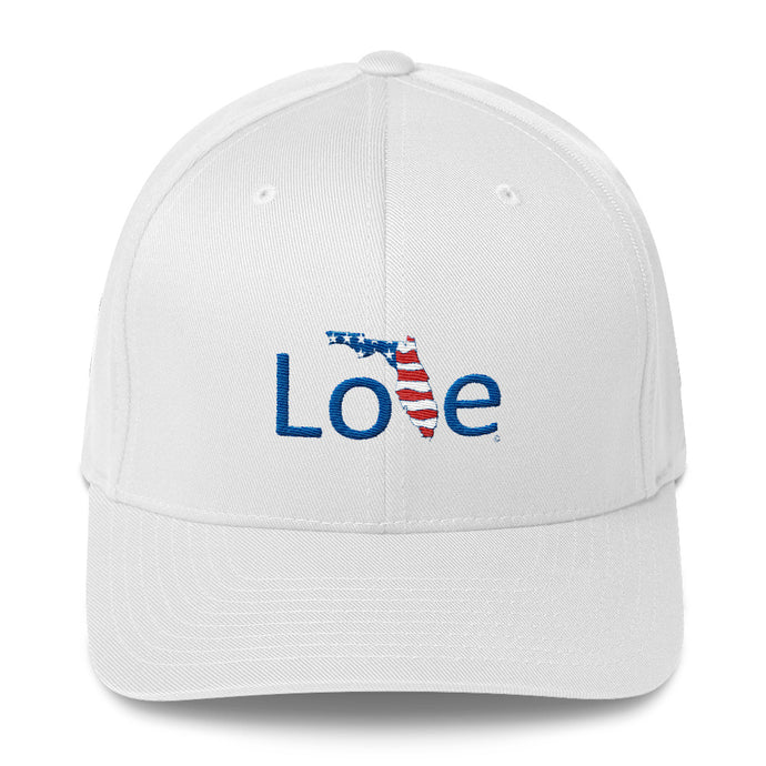 Love Florida and the USA Structured Twill Cap