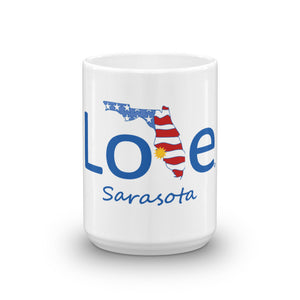 Love Sarasota, Florida, and the USA coffee mug