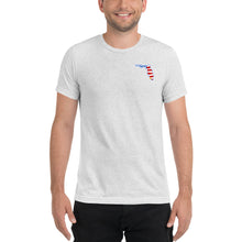 Load image into Gallery viewer, Unisex Patriotic Love Florida Short-Sleeve Tri-Blend T-Shirt