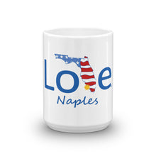 Load image into Gallery viewer, Love Naples, Florida and the USA coffee mug