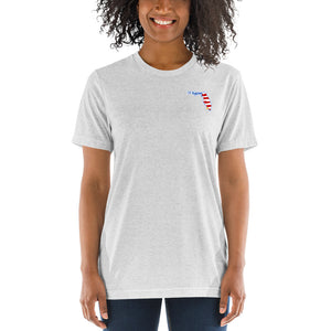 Unisex Patriotic Love Florida Short-Sleeve Tri-Blend T-Shirt