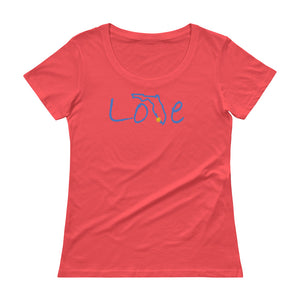 Ladies' Script Love Florida Scoopneck T-Shirt