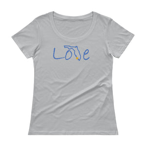 Ladies' Script Love Florida Scoopneck T-Shirt