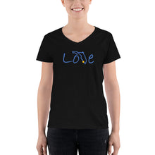 Load image into Gallery viewer, Women&#39;s Script Love Florida V-Neck Shirt